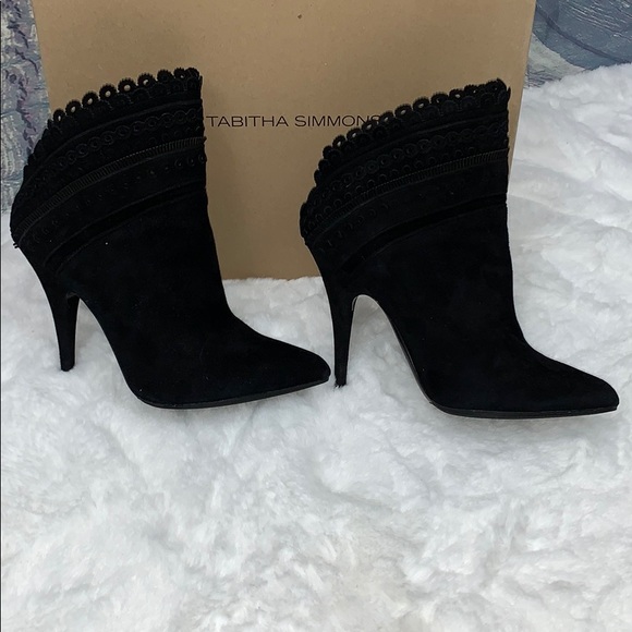 Tabitha Simmons Shoes - Tabitha Simmons Harmony Suede Scalloped Booties